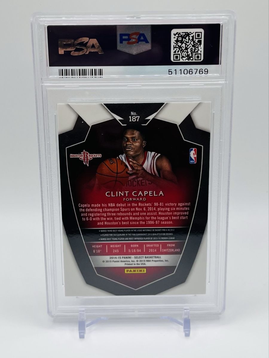 Nba Carte collezionabili: CLINT CAPELA #187 RC 2014 Select PSA 9 – Usato da Biel/Bienne venduto da historian-198 1