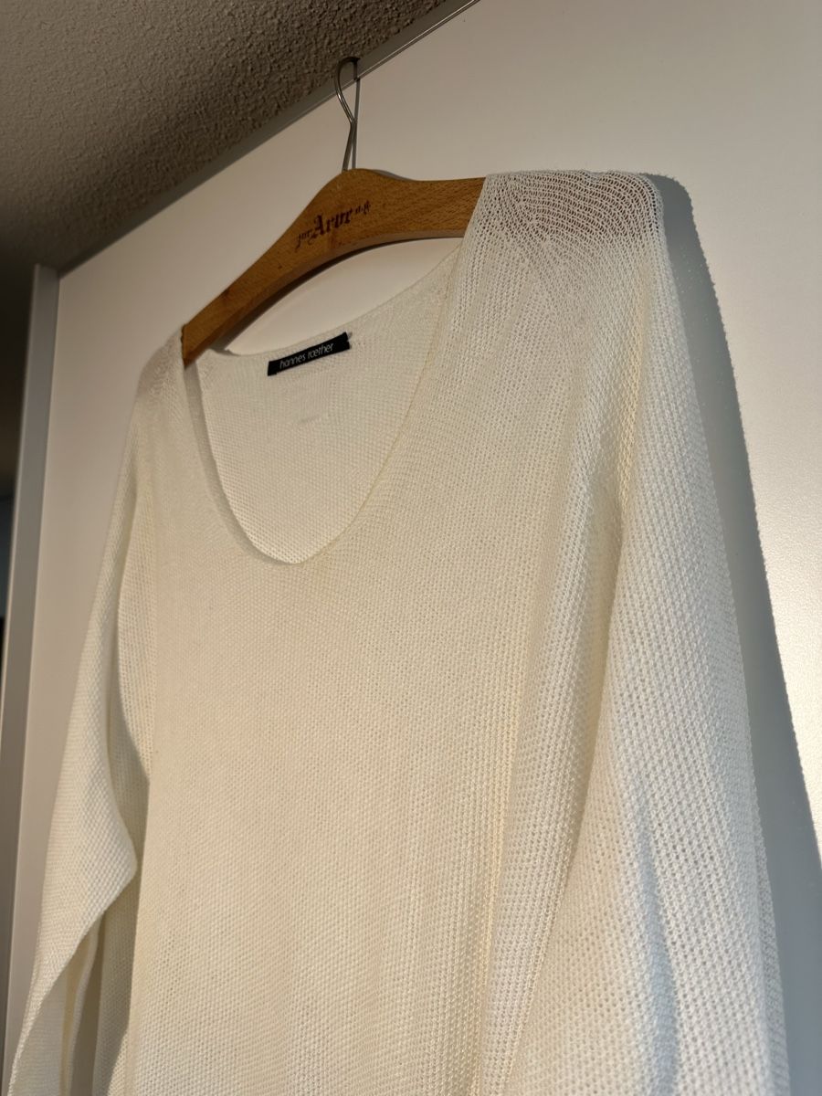 Top: Hannes Roether Damen-Top, weiss Gr. XL – Usato da Therwil venduto da jonasiw 1