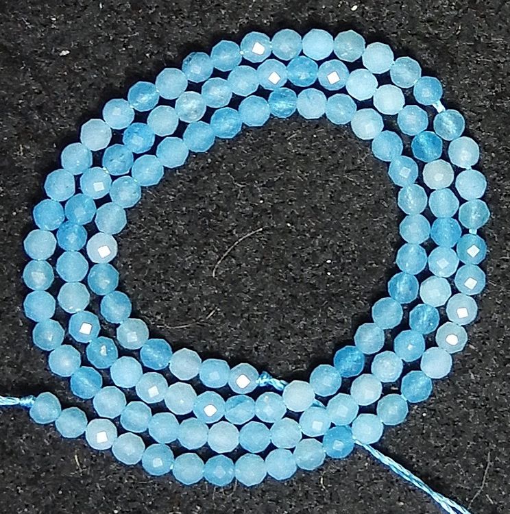 Natürliche Larimar Perlen 8mm - Echte Edelsteinperlen Für Schmuckherstellung, 45 Stück