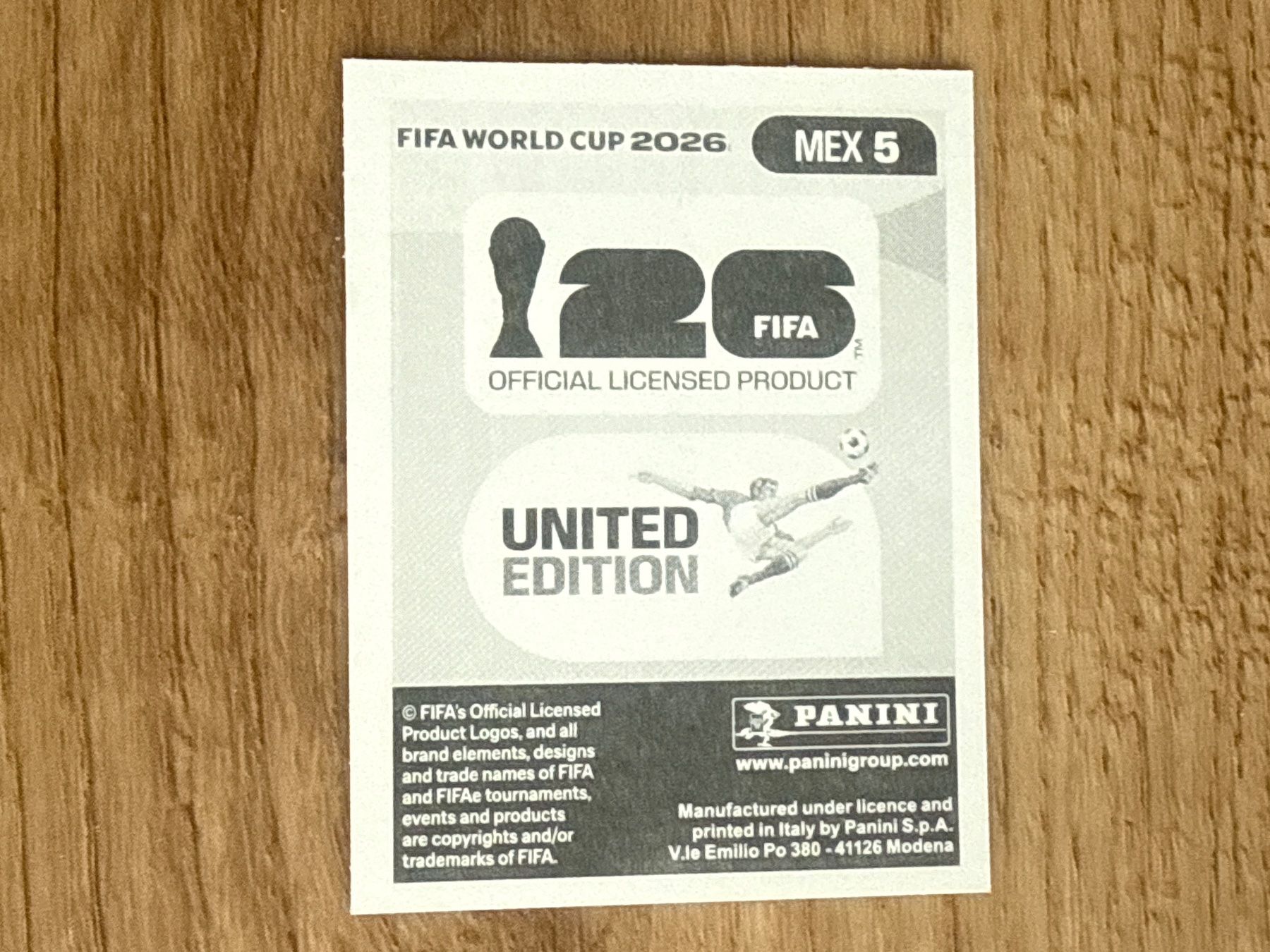 Panini Carte collezionabili: Panini Sticker FIFA World Cup 2026 César Montes MEX 5 – Usato da Glattbrugg venduto da Schweigmatt 1