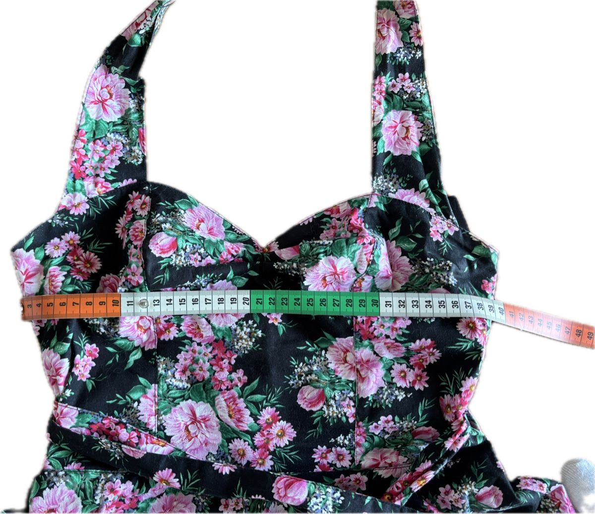 Vestiti: Robe Hell Bunny Vixen à fleurs, taille M – Usato da Dotzigen venduto da SecondHandGems 4
