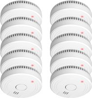 Rauchmelder 10er Set EN14604 Brandmelder