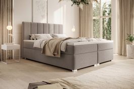 Boxspringbett CAROLINA 140x200 cm –Topper & Bettkasten