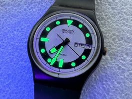 Swatch *GB704*BLACK DIVERS*1984*EXTREME *RARITÄT*