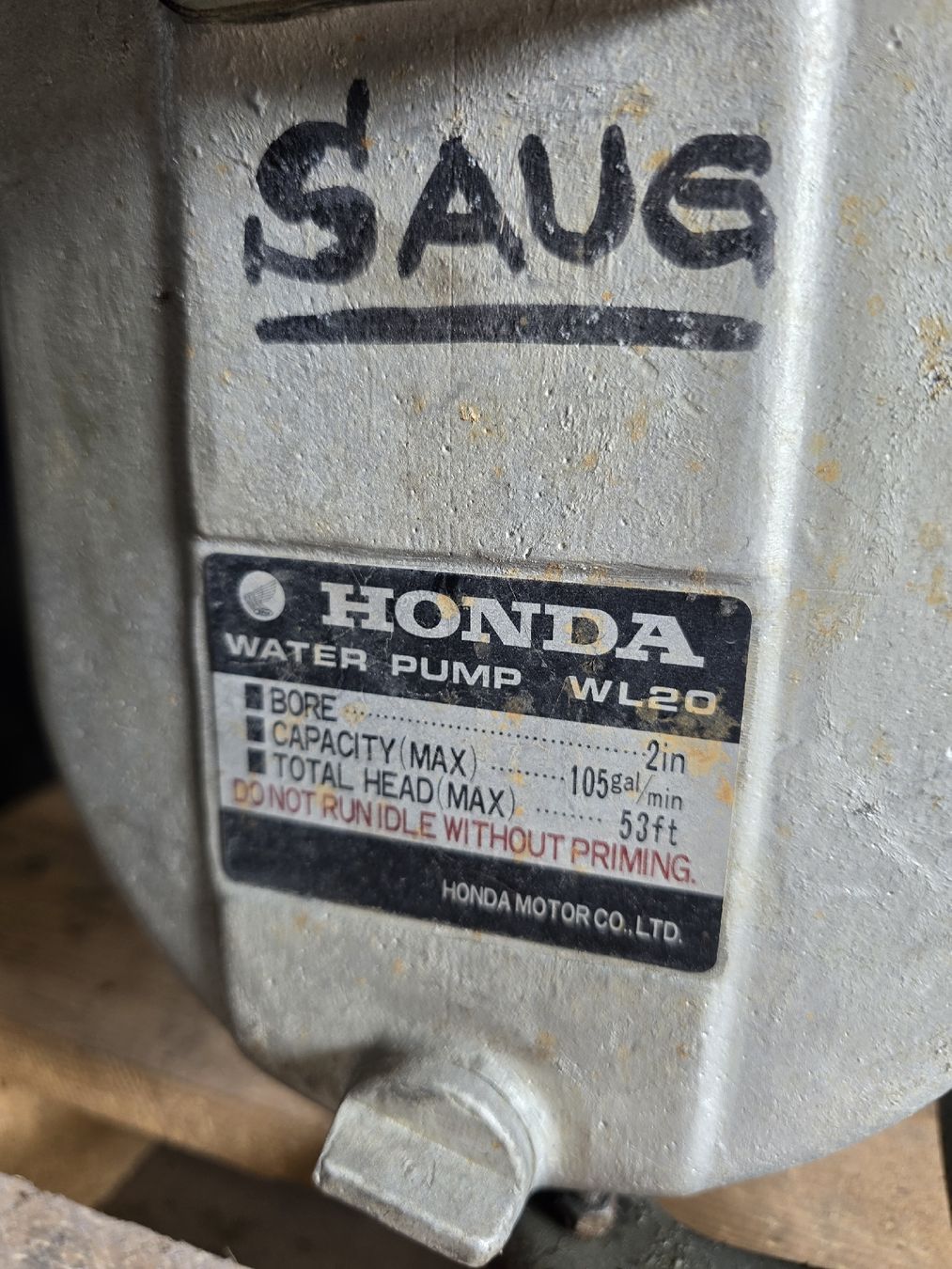 Honda Pompe & Parti di ricambio: Honda Wasserpumpe WL 20 – Difettoso da Baar venduto da alf_682d 4