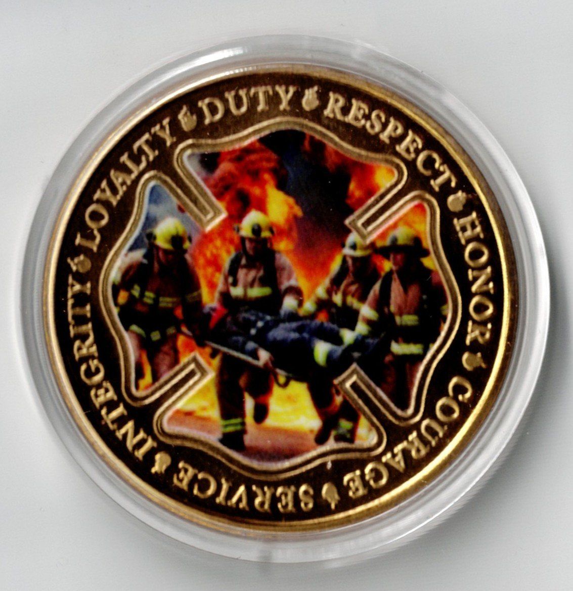 Medaillen: Fire_Rescue_Service_Integrity_Loyalty_Duty_Respect_Medaill 1 – Neu (gemäss Beschreibung) aus Hombrechtikon von Fraese01