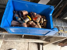 Kupfer Fittinge Konvolut, diverse Groessen, gut erhalten,...