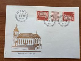 1973 FDC Kehrdruckmarken (E1623)