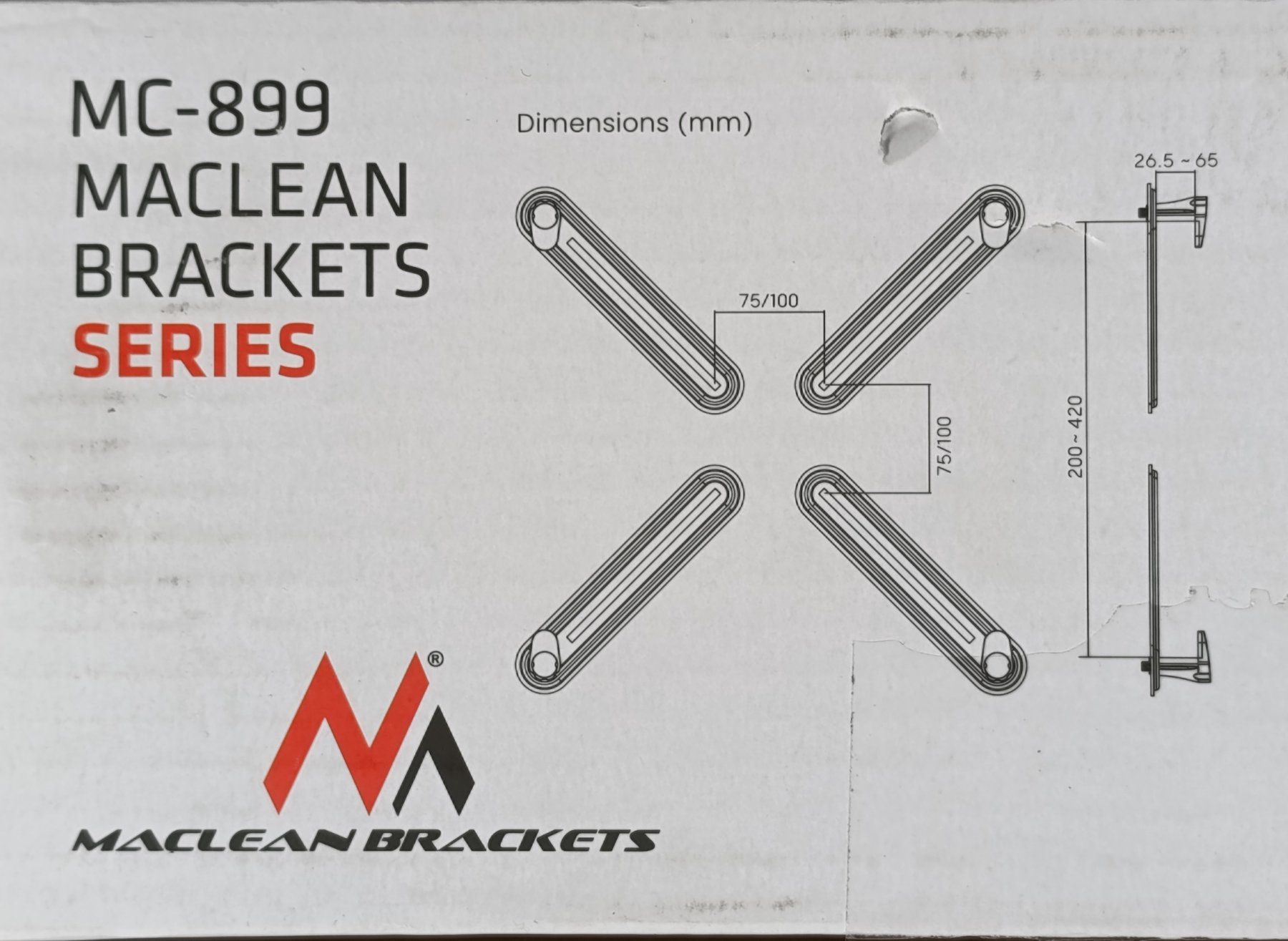 Supporti a parete: MACLEAN BRACKETS Adaptateur d'écran 13" à 27" – Nuovo e nell'imballaggio originale da Thielle venduto da Plusvalue_Neuchatel 3