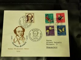 J153-157 FDC 120.- Bern Frauenfeld