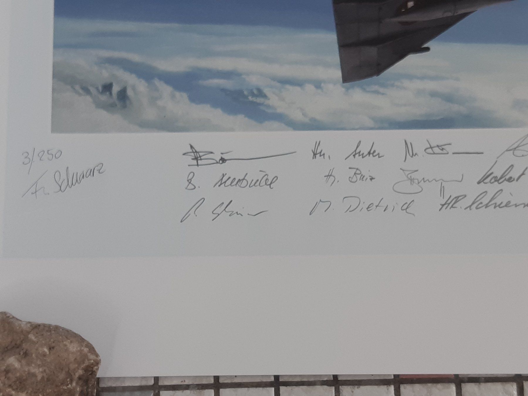 Cartes postales: Mirage III DS Schweizer Luftwaffe Kunstdruck signiert – D'occasion à Giffers par attila07 2