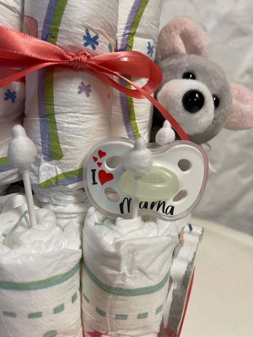 Windeleimer & Windeln: Windeltorte Mädchen, Baby Geschenk, Geburt, Taufe – Neu (gemäss Beschreibung) aus Urnäsch von pas_5r9c 5
