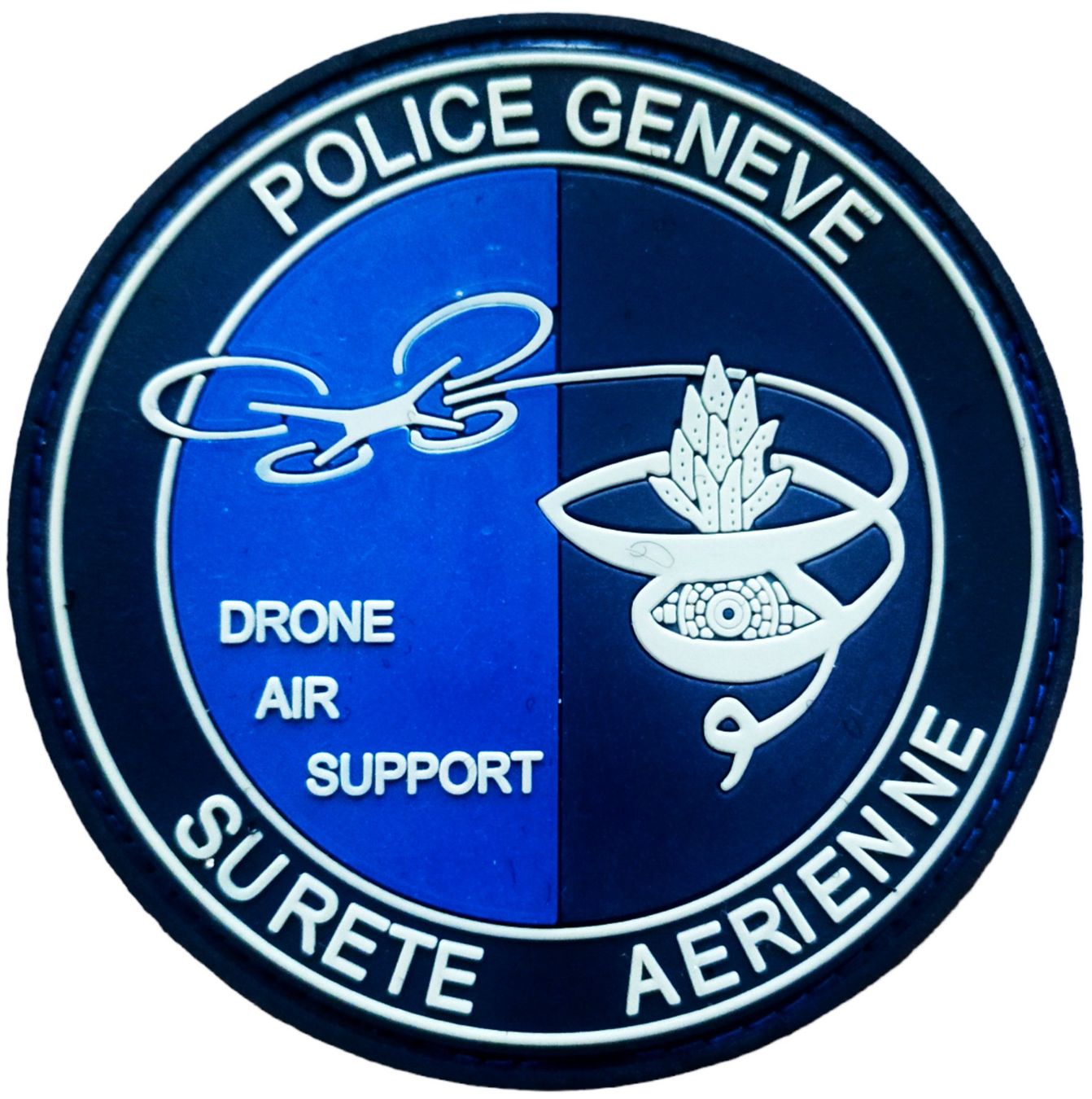 Swiss Placchette & Badge: Polizei Genf Drone Air Support Aufnäher – Nuovo (secondo la descrizione) da Emmenbrücke venduto da F.ingl-1947