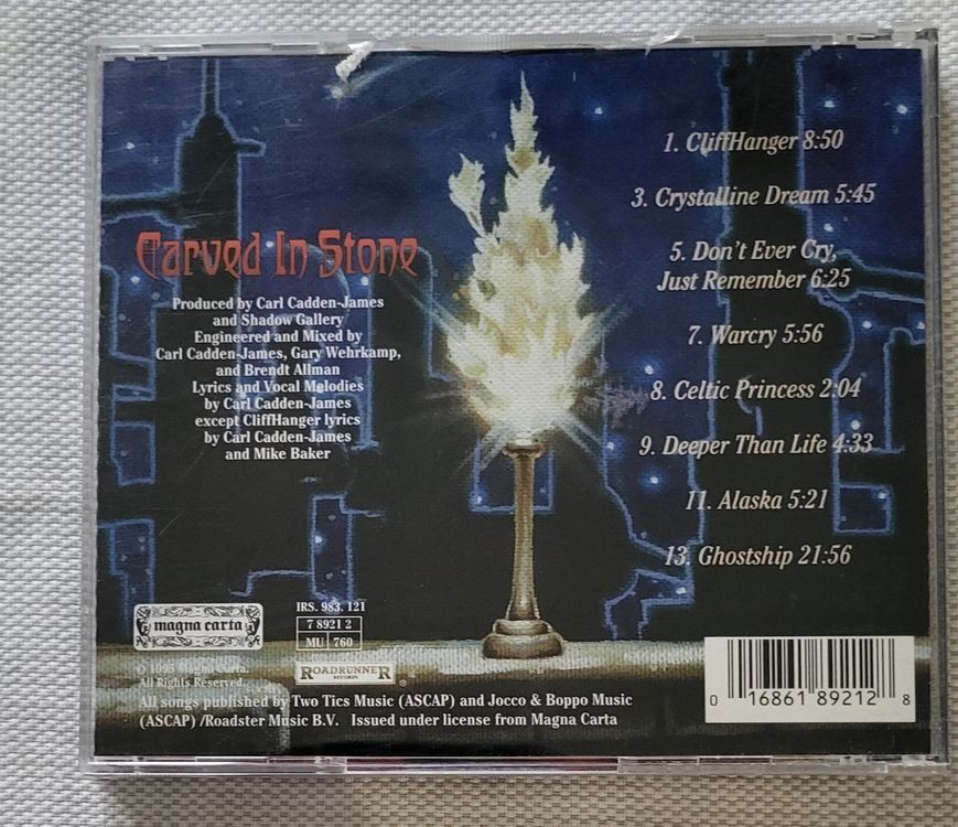 CDs: Shadow Gallery - Carved In Stone – Gebraucht aus Uzwil von visions77 1