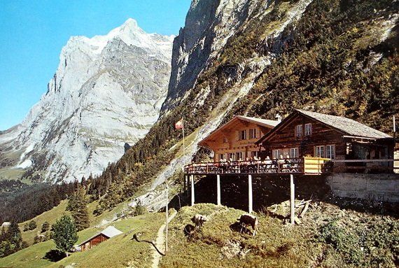 Cartoline postali: GRINDELWALD Bergrestaurant Pfingstegg – Nuovo (secondo la descrizione) da Jona venduto da philajona
