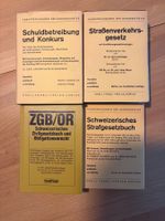 Gesetzesbücher Schweiz, 4 Stk.