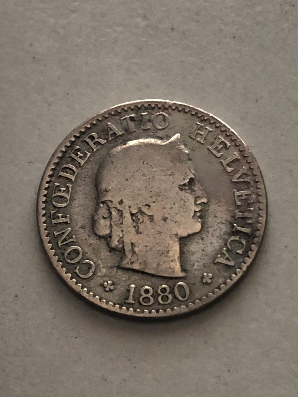 Tutti le monete: 5 Rp. 1880 – Usato da Schötz venduto da Odpa