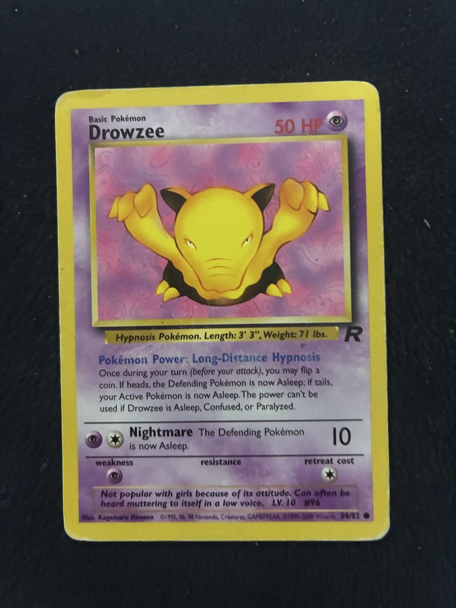 Pokémon Carte collezionabili: POKEMON CARDS TEAM ROCKET DROWZEE # 54 – Nuovo (secondo la descrizione) da Taverne venduto da YOHISTORE