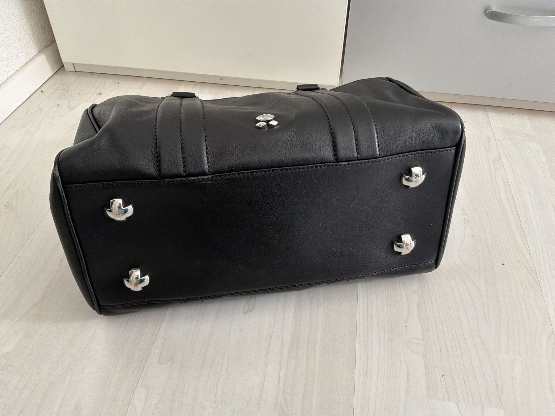 Navyboot Borse: Navyboot Leder-Tasche, Typ Bowling – Nuovo (secondo la descrizione) da Bremgarten AG venduto da Belana0 1
