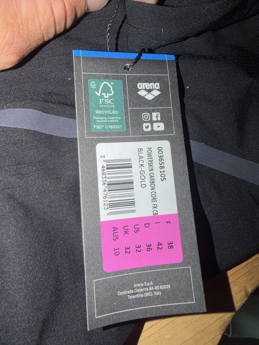 Arena Costumi da bagno & Bikini: Maillot de bain arena carbon core fx – Nuovo e nell'imballaggio originale da ursy venduto da aldo2011 4