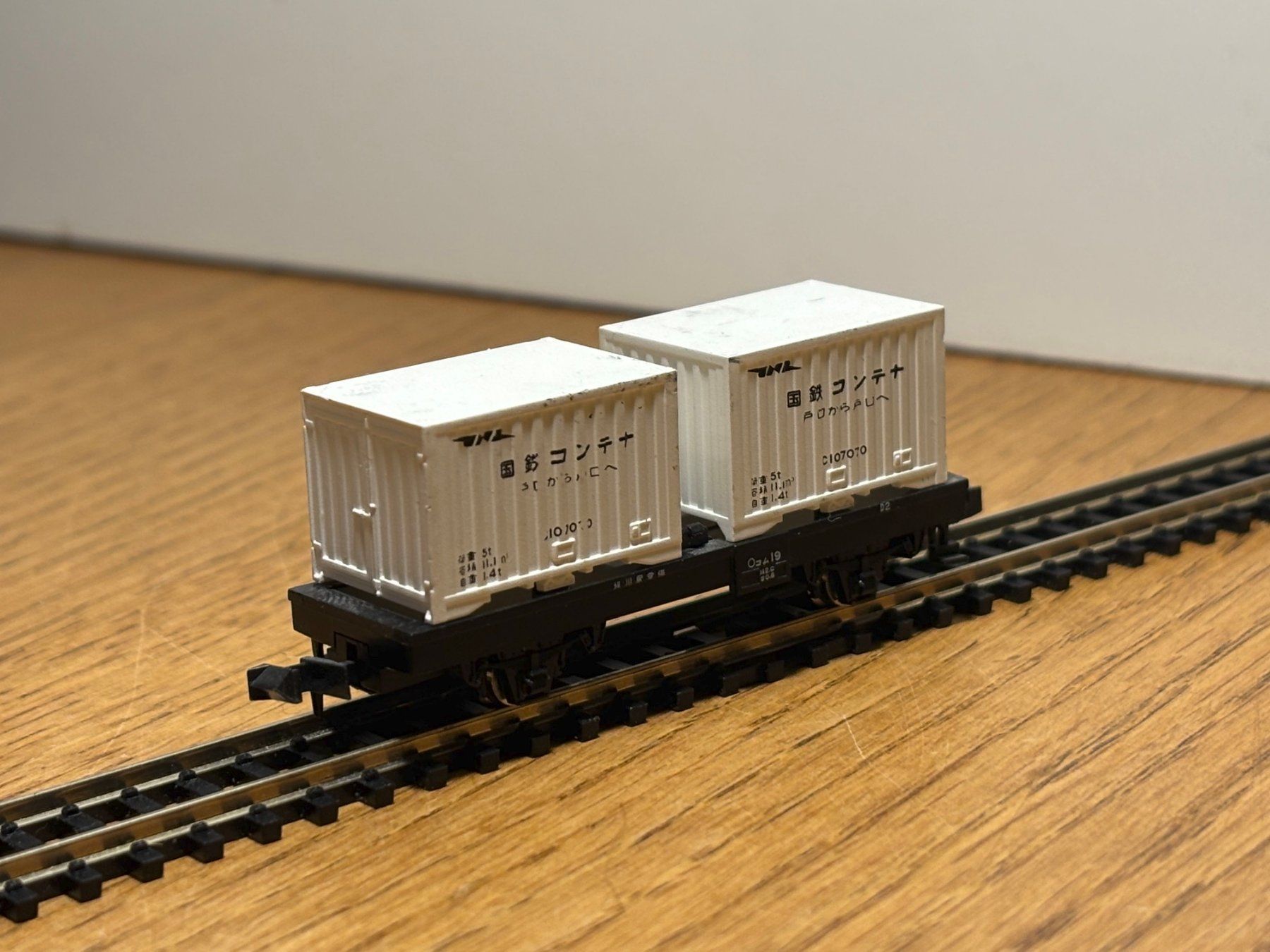Modellini di ferrovie: M0821: Containerwagen (Spur N) – Usato da Birsfelden venduto da Birs_25 2