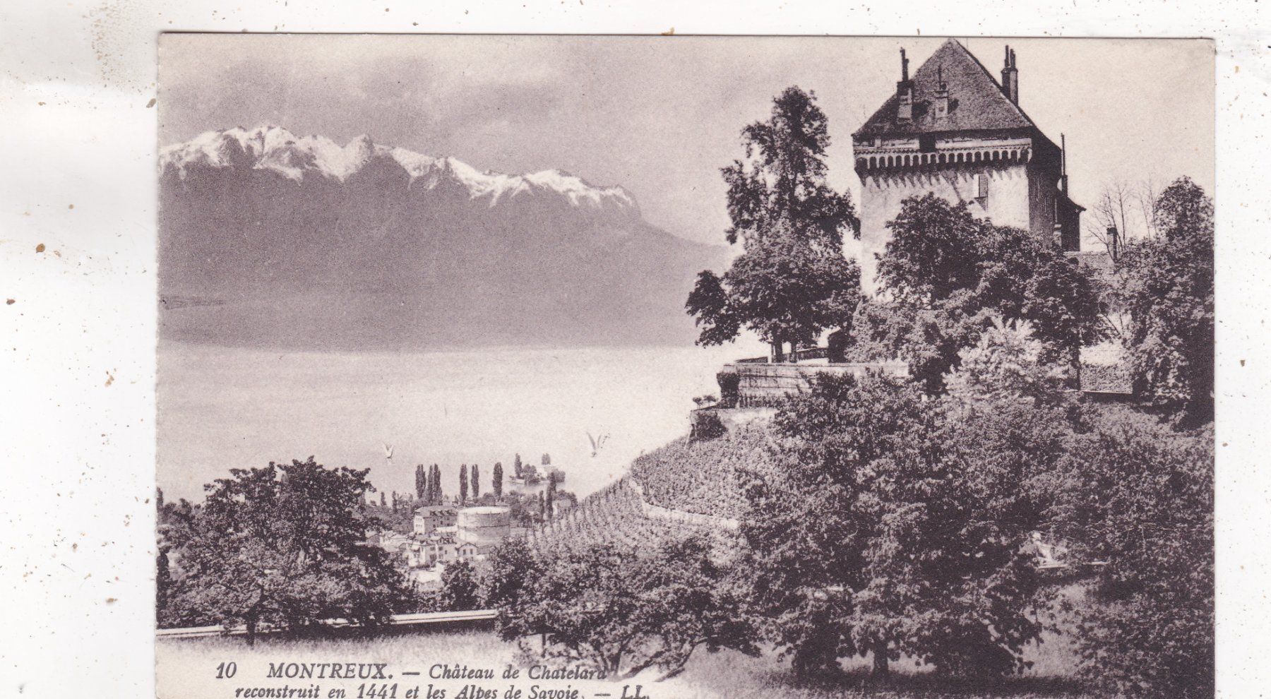 Ansichtskarten: Montreux Château de Chatelard – Gebraucht aus Herisau von Lisegrat2008
