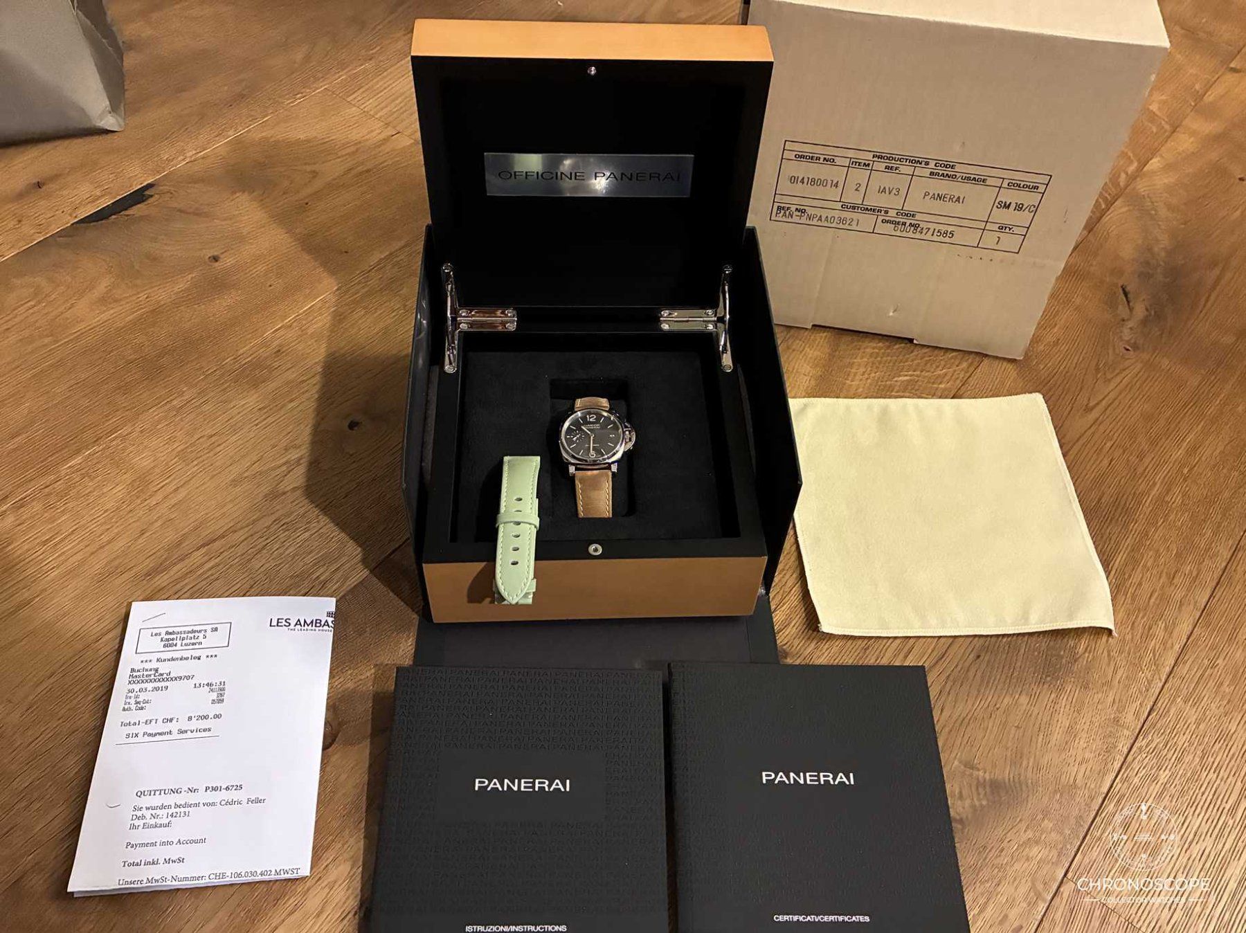 Panerai Orologi: Panerai Luminor Due PAM 00755 full set 2019 – Usato da Luzern venduto da ChronoScope6004 8