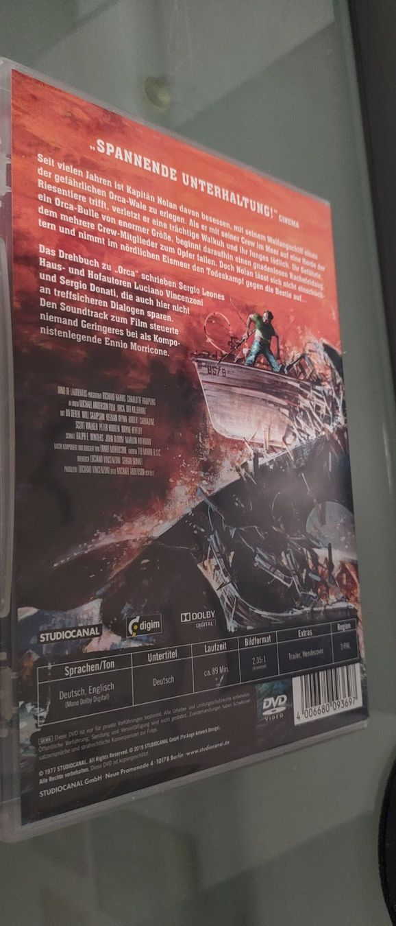 Tutti i DVDs: Orca der Killerwahl DVD – Usato da Dottikon venduto da Oldyfreak 1
