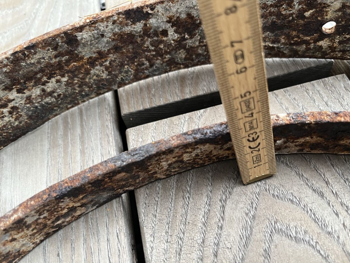 Alle Dekorationen: 3 Metallringe aus einer alten Wagnerei – Gebraucht aus Sirnach von Gozogo 8