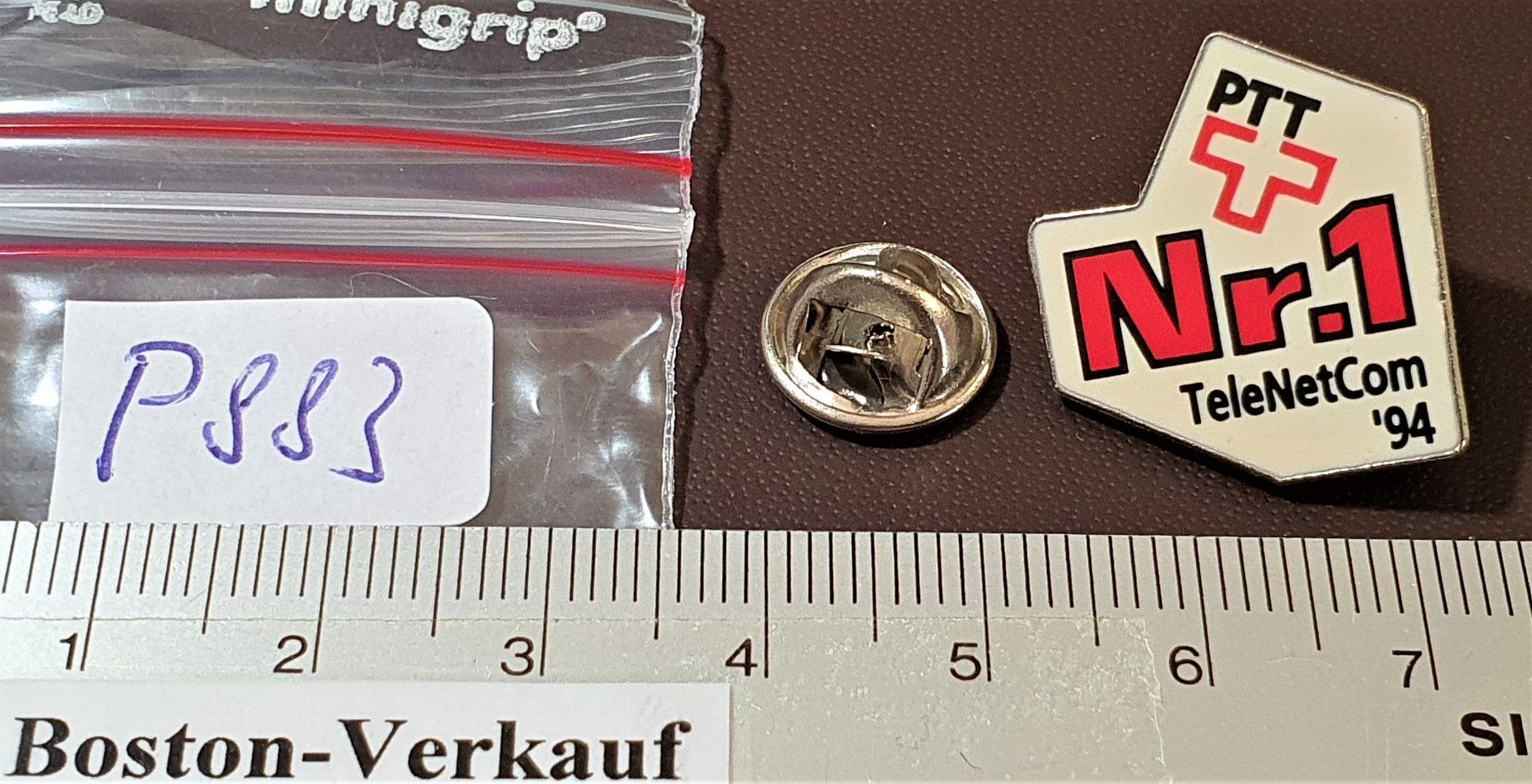 Placchette & Badge: P883 - Pin Post PTT Nr. 1 TeleNetCom '94 – Usato da Reinach BL venduto da Boston-Verkauf 1