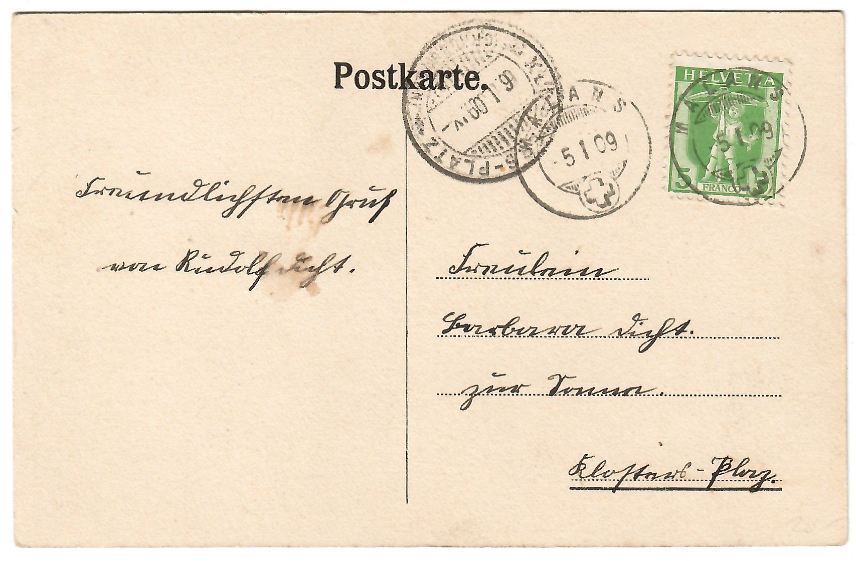 Cartes postales: Ansichtskarte  Malans,  Kirche – D'occasion à Kerns par etma3 1