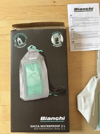 Bianchi Sacca Impermeabile 2L Porta Cellulare Nuova!