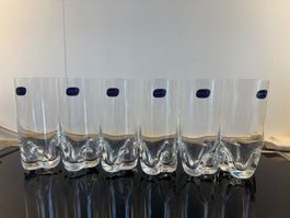 Bohemia 🇨🇿 6 x Handgeschliffene Blei Kristall Gläser - NEU