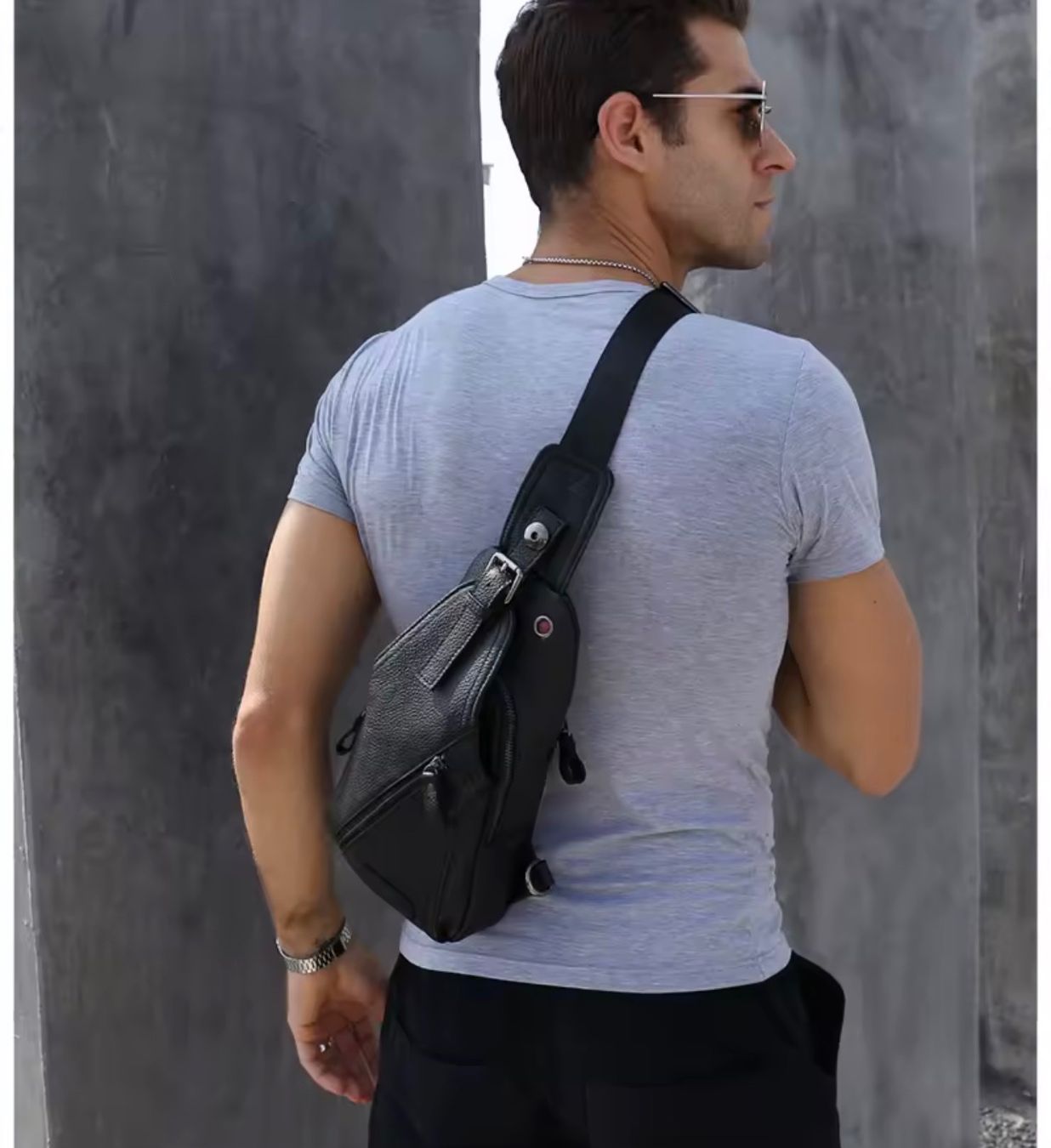 Borse: BULLCAPTAIN Mode Herren Leder Brusttaschen – Nuovo e nell'imballaggio originale da Frauenfeld venduto da iphone6 4