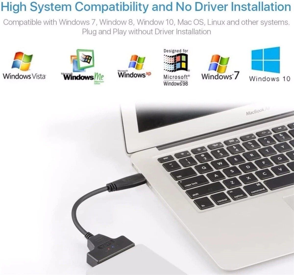 Unità & Adattatore: USB 3.0 zu SATA Adapter Kabel 2,5" Festplatte PC Laptop – Nuovo (secondo la descrizione) da Kirchdorf AG venduto da Apost008 5