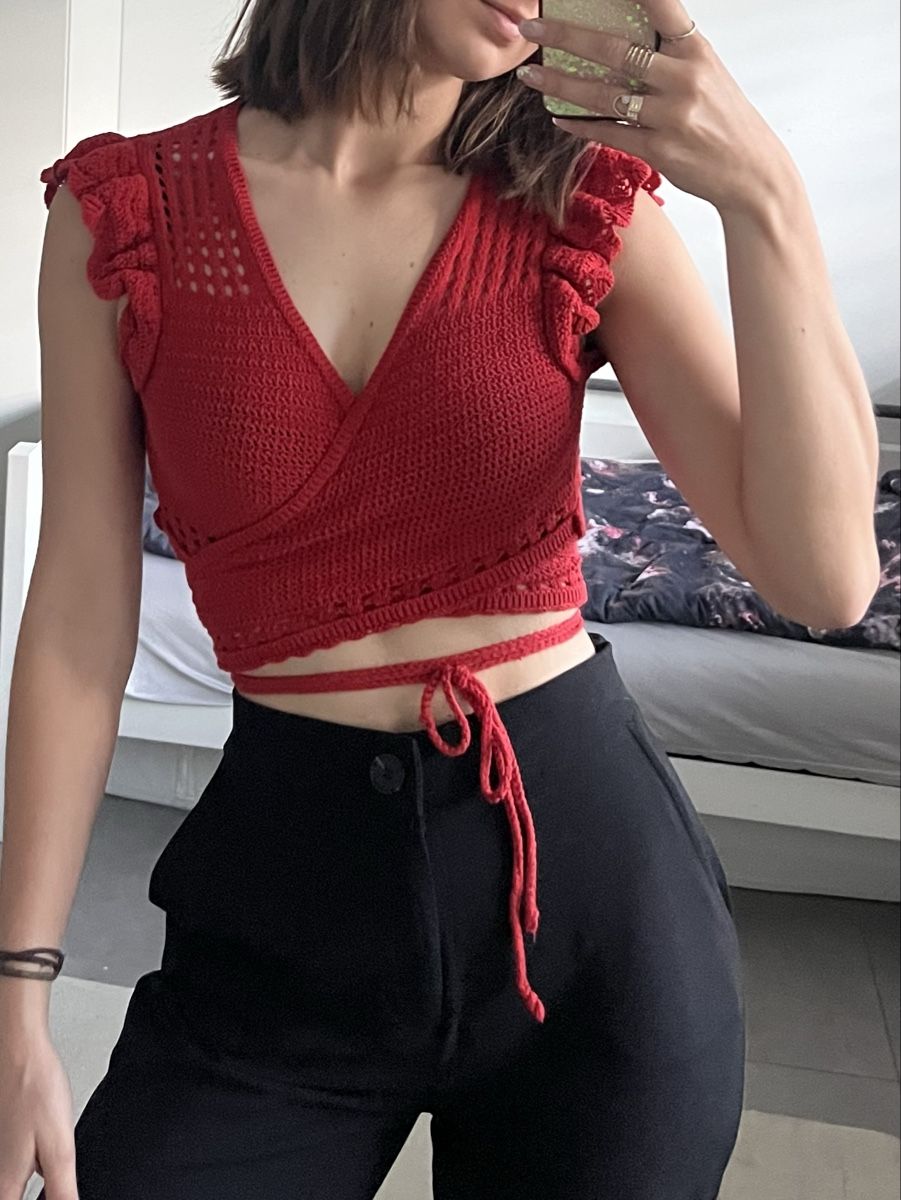 Tally Weijl Top: Haut en crochet taille M – Nuovo (secondo la descrizione) da Aigle venduto da sow_m7gm