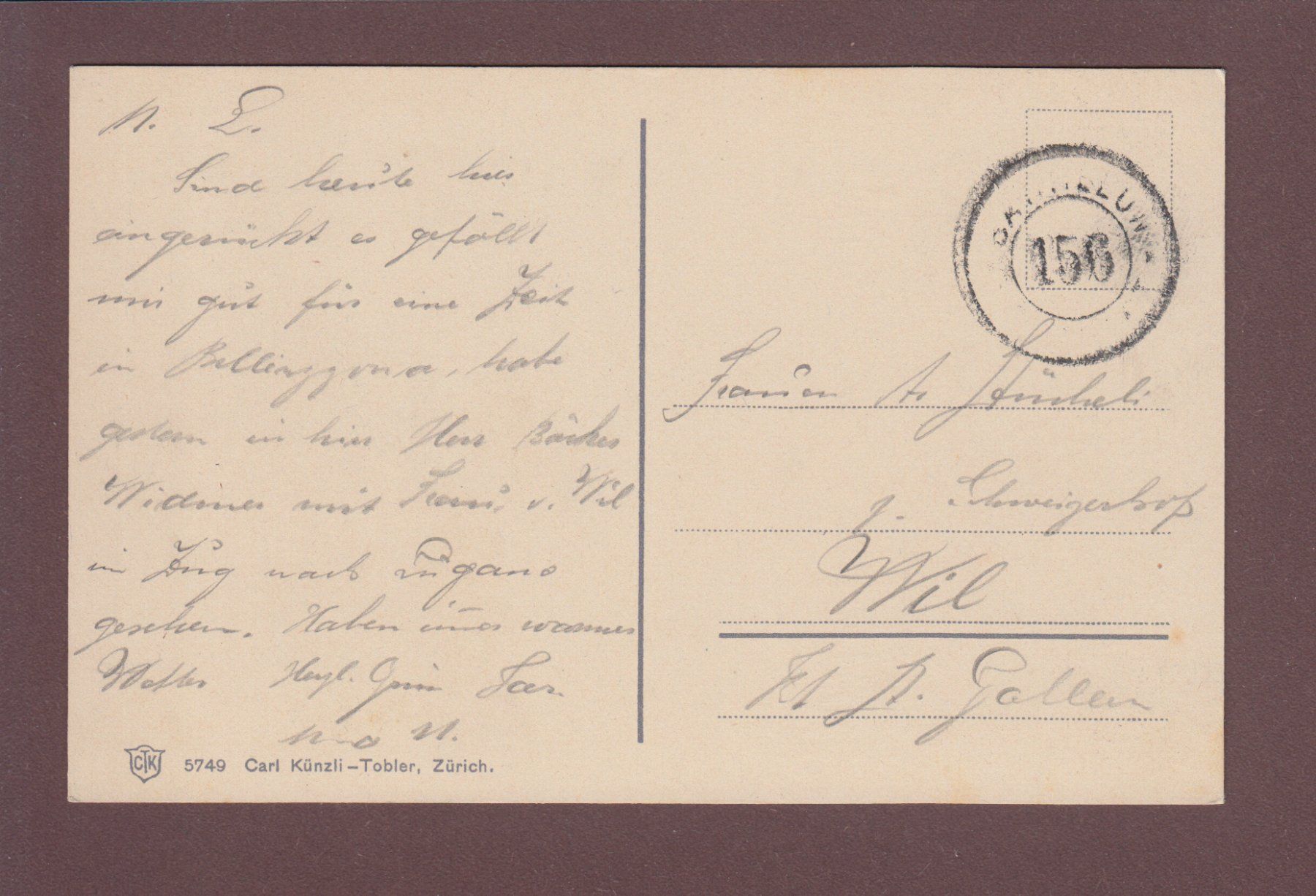 Cartoline postali: BELLINZONA - Ferrovia - Feldpost – Usato da Pully venduto da nicecards 1