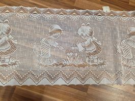 Vintage Fenster-Spitze, Kindermuster kaffeehausgardine B8