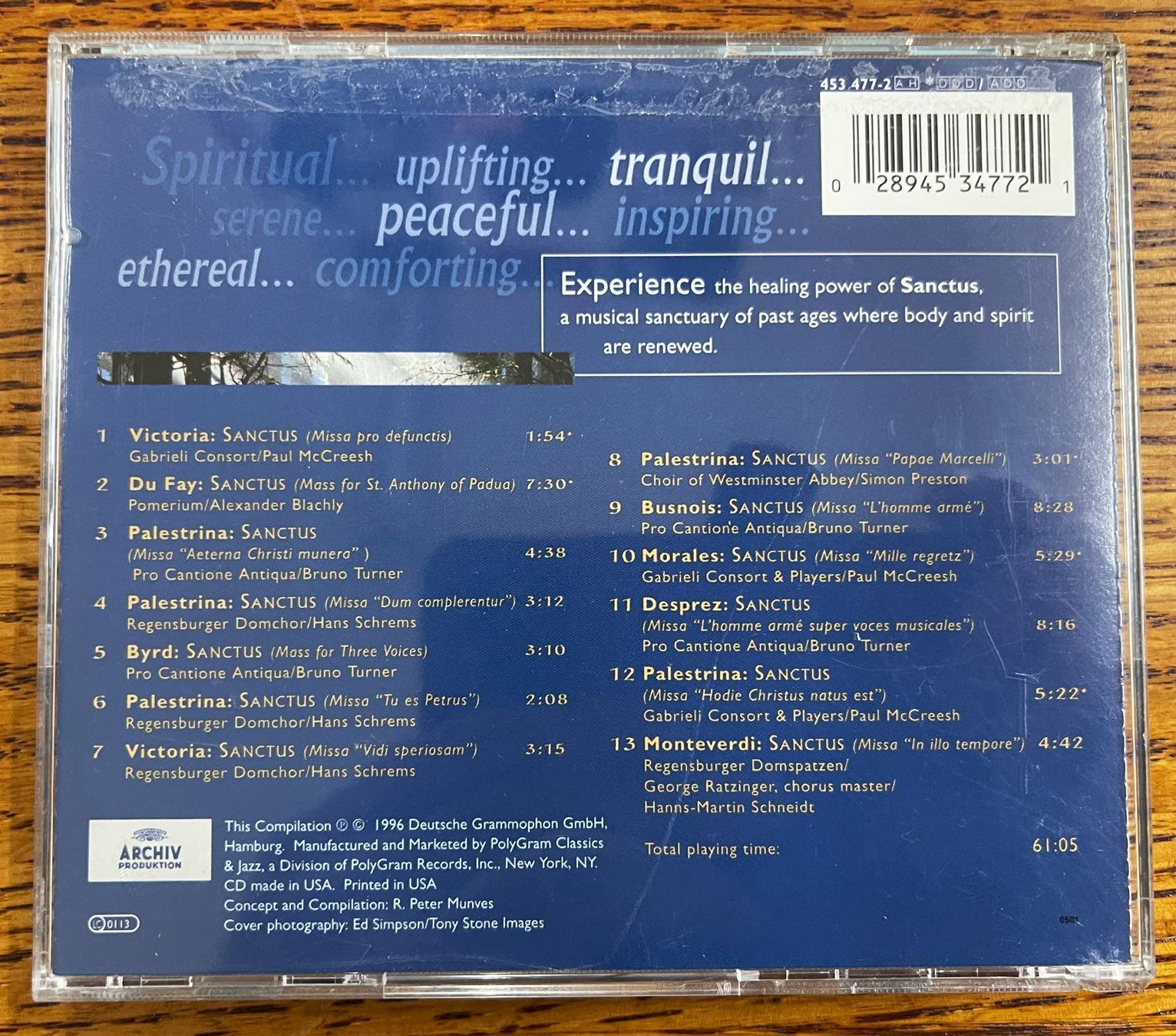 CD: SANCTUS - MEDITATIONS FOR THE SOUL CD – Usato da Oftringen venduto da Vucki 1