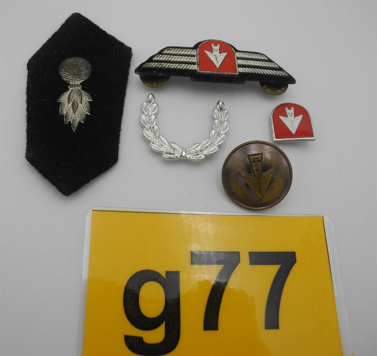 Toppe: 5 Stk. Abzeichen, Stadt Biel, Nr. g77 – Usato da Kottwil venduto da Crazyrolf