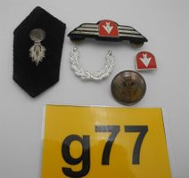 5 Stk. Abzeichen, Stadt Biel, Nr. g77