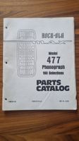 Rock-Ola Model 477 Phonograph Parts Catalog