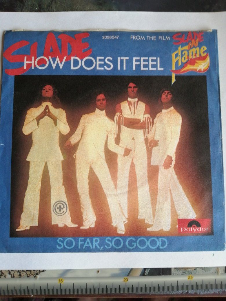 Schallplatten: SLADE How does it feel 7" Single Germany 1974 Glam/Hardrock – Gebraucht aus Thun von Pemoya
