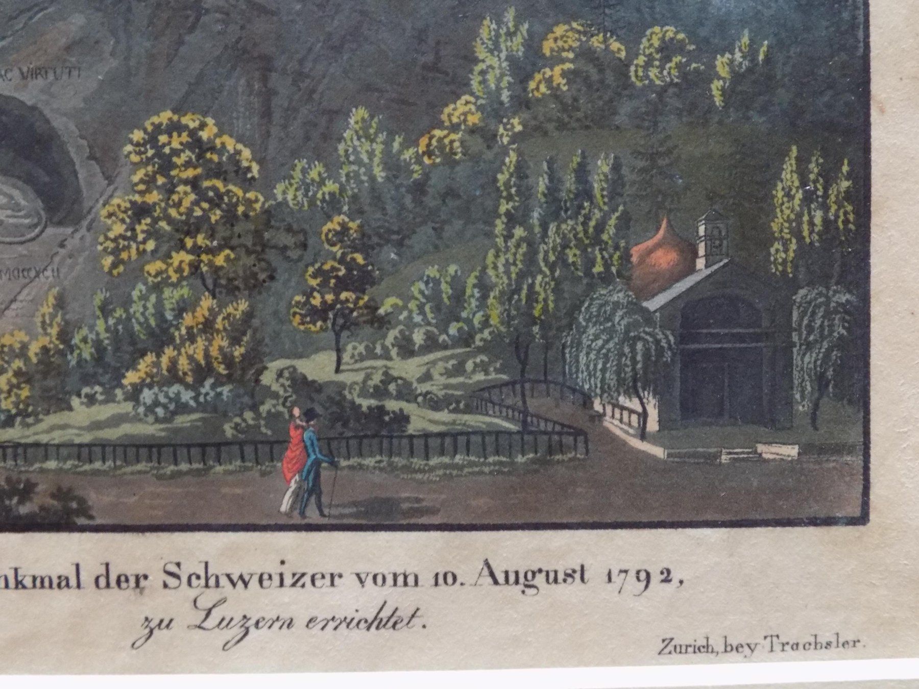 Stiche: Luzern Löwendenkmal von Sperli – Gebraucht aus Risch von Antikfee 5