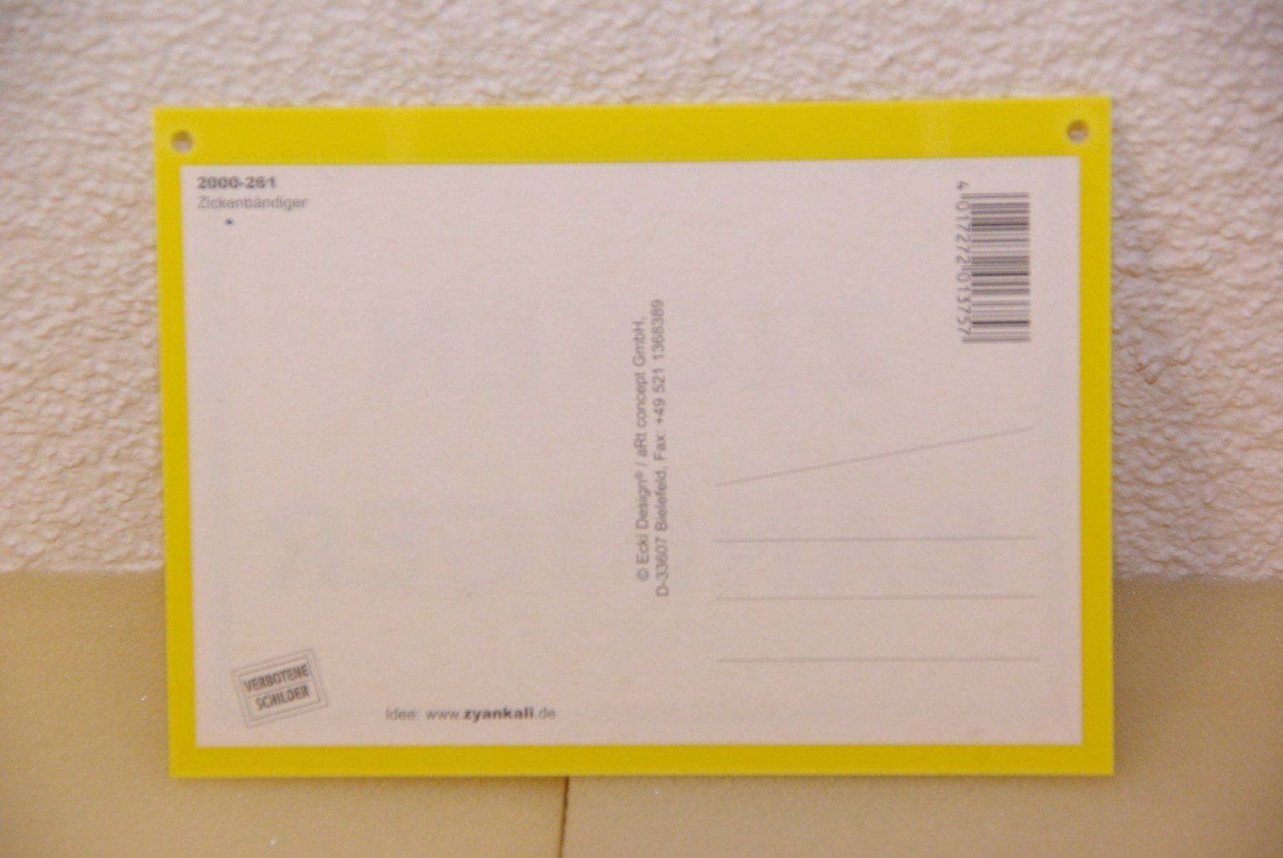 Insegne: ZICKEN BÄNDIGER - Schild - Postkarte – Nuovo (secondo la descrizione) da Herisau venduto da Cevianer1844 1