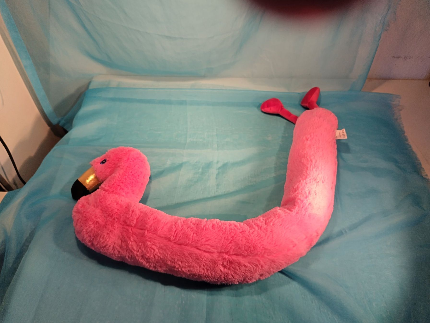 Kissen: Zugluftstopper Flamingo, Plüsch, 90cm – Neu (gemäss Beschreibung) aus Bellach von JingleCherry 1