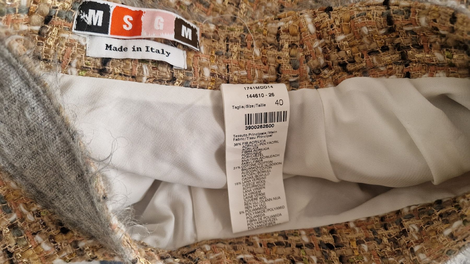 MSGM Gonne: Jupe MSGM tweed évasée T.40 – Usato da Pully venduto da Patriciaeve 3