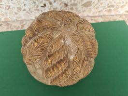 Dekorations Kugel in Mattgold/Silber