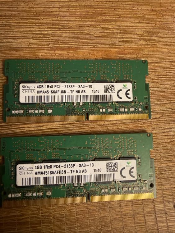 SK Hynix RAM 8GB DDR4 2133MHz 2x4GB Set gebraucht (Gebraucht) in ...