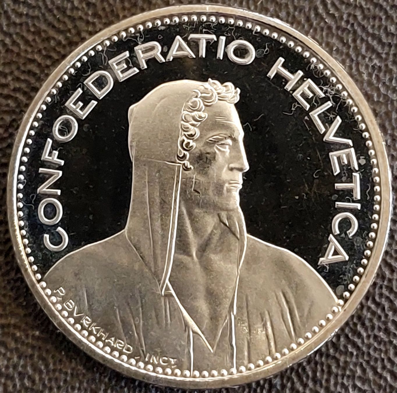 Tutti le monete: 5 Franken 1984 stgl. / aus Münzsatz – Nuovo (secondo la descrizione) da Arch venduto da coinsandmore 1
